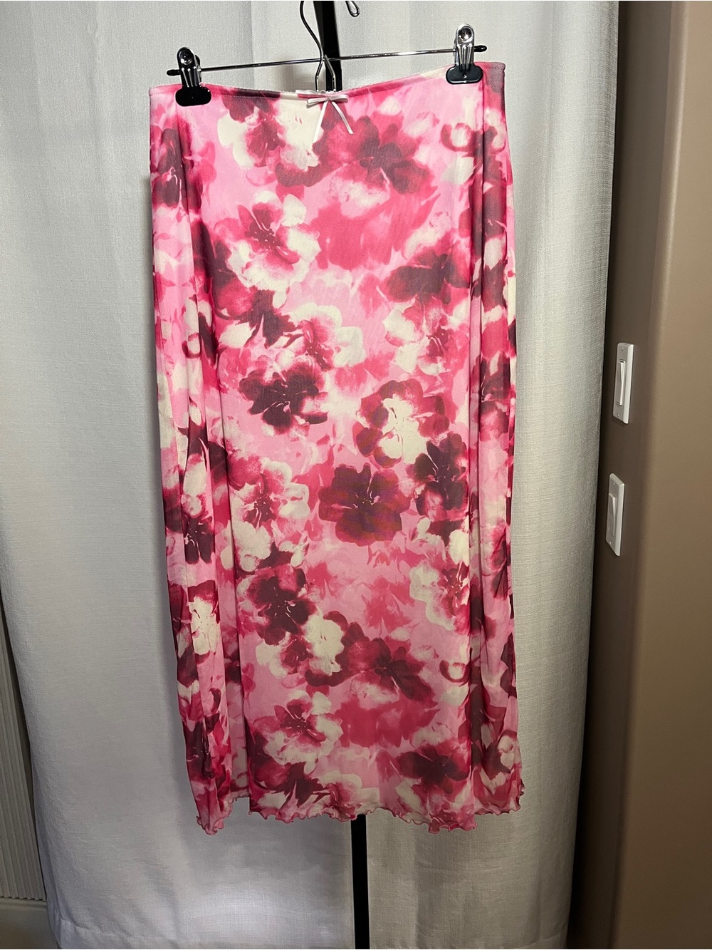 Floral Pink Maxi Skirt